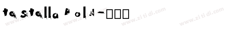 te Stella Bold字体转换